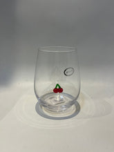 Load image into Gallery viewer, Cherry Icon Stemless Wine Glass