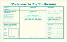 Load image into Gallery viewer, Bathroom Guestbook