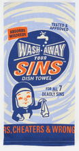 Load image into Gallery viewer, Wash Away Sins Tea Towel