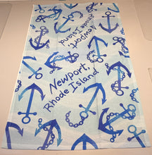Load image into Gallery viewer, Newport, Rhode Island Anchor Tea Towel
